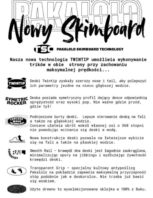 Skimboard plażowy dla dzieci i dorosłych Pakalolo Samurai 7/7