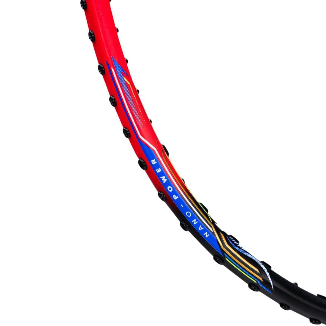 Badmintonschläger - Power Ray 900, besaitet, Schwarz/Rot 3/6