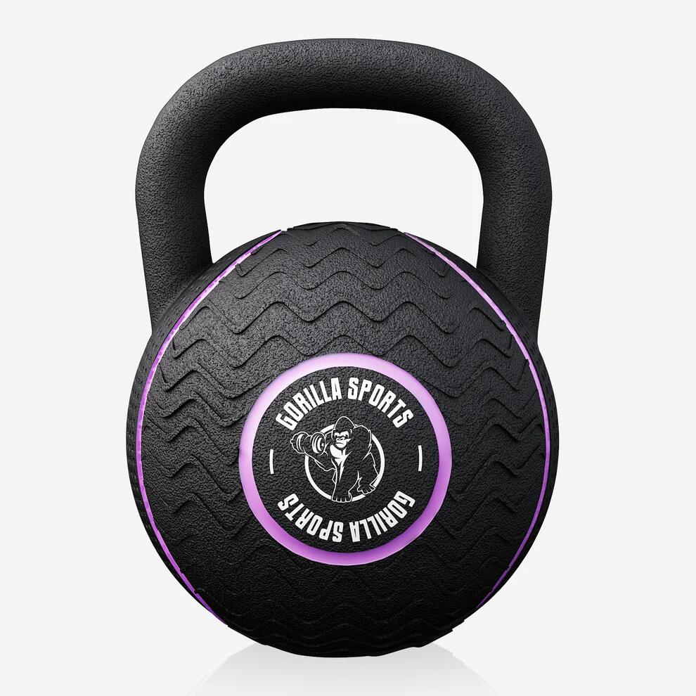 Zestaw 8 kg, 12 kg, 16 kg kettlebell żeliwo z gumową powłoką 2/5