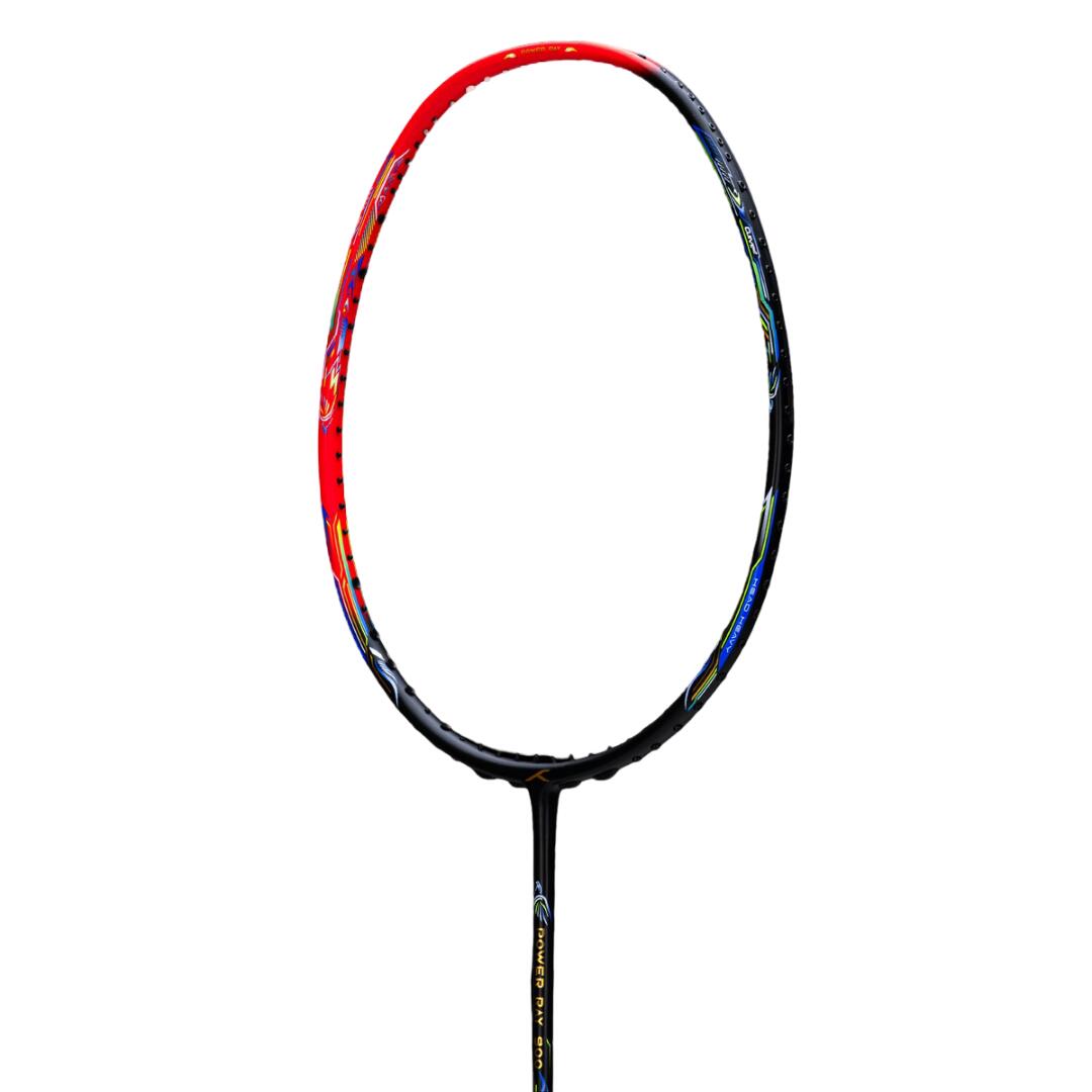 Badmintonschläger - Power Ray 900, besaitet, Schwarz/Rot 6/6