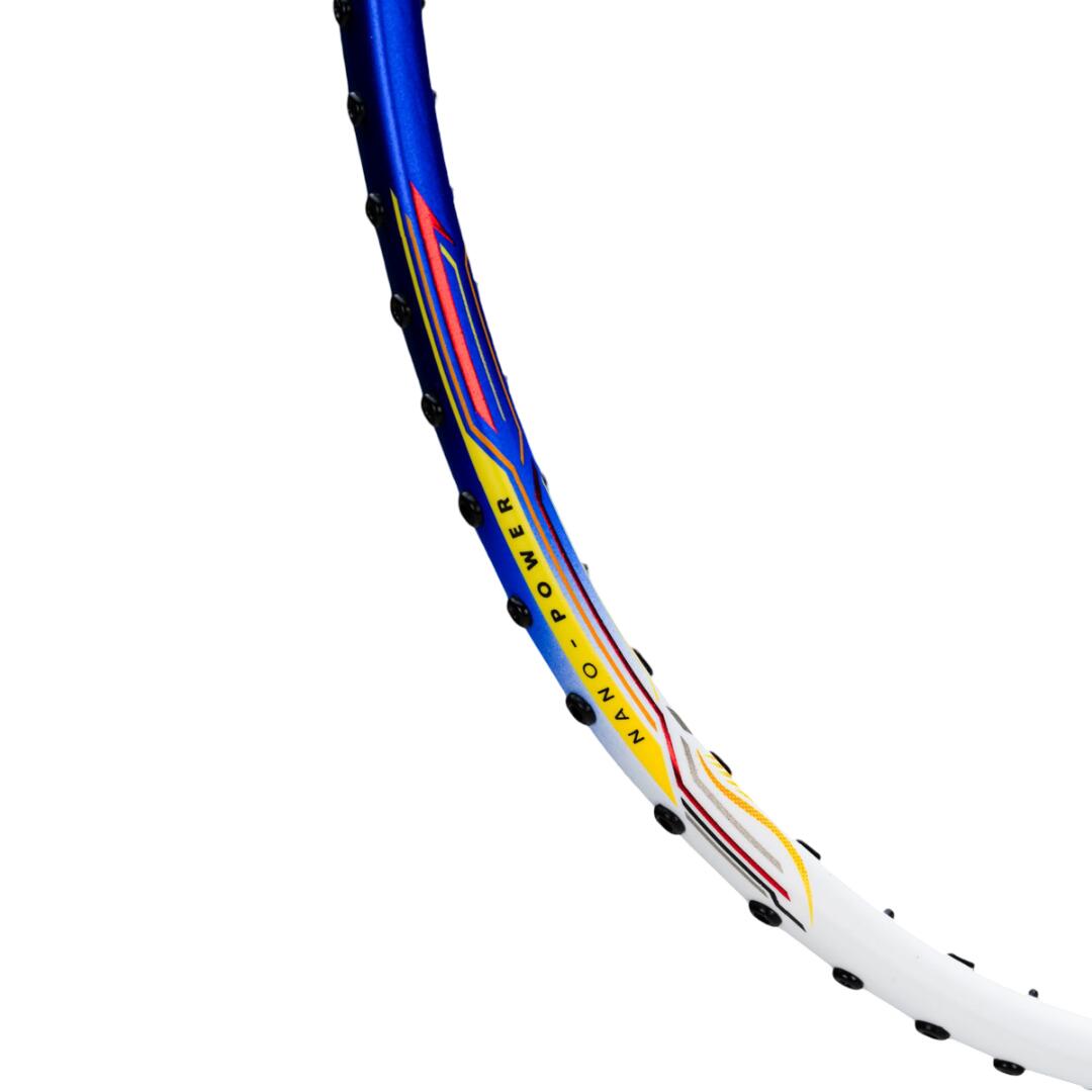 Unbespannt Badmintonschläger - Power Ray 900, Dunkelgrau/Weiß 6/7