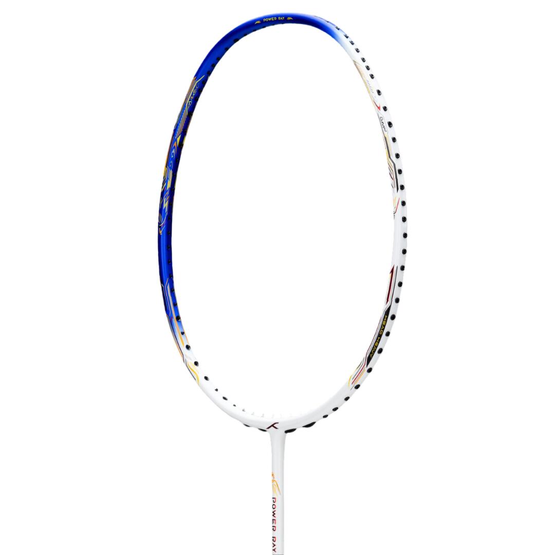 Badmintonschläger - Power Ray 900, besaitet, Weiß/Königsblau 6/7
