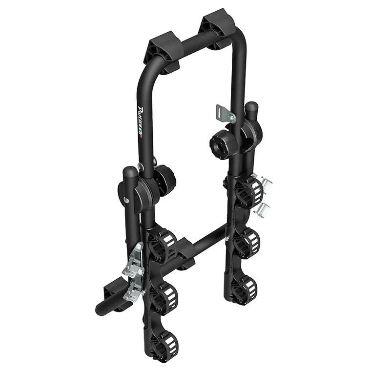 Portabicicletas para 3 bicicletas con espacio de almacenamiento envuelto en pelí 2/5