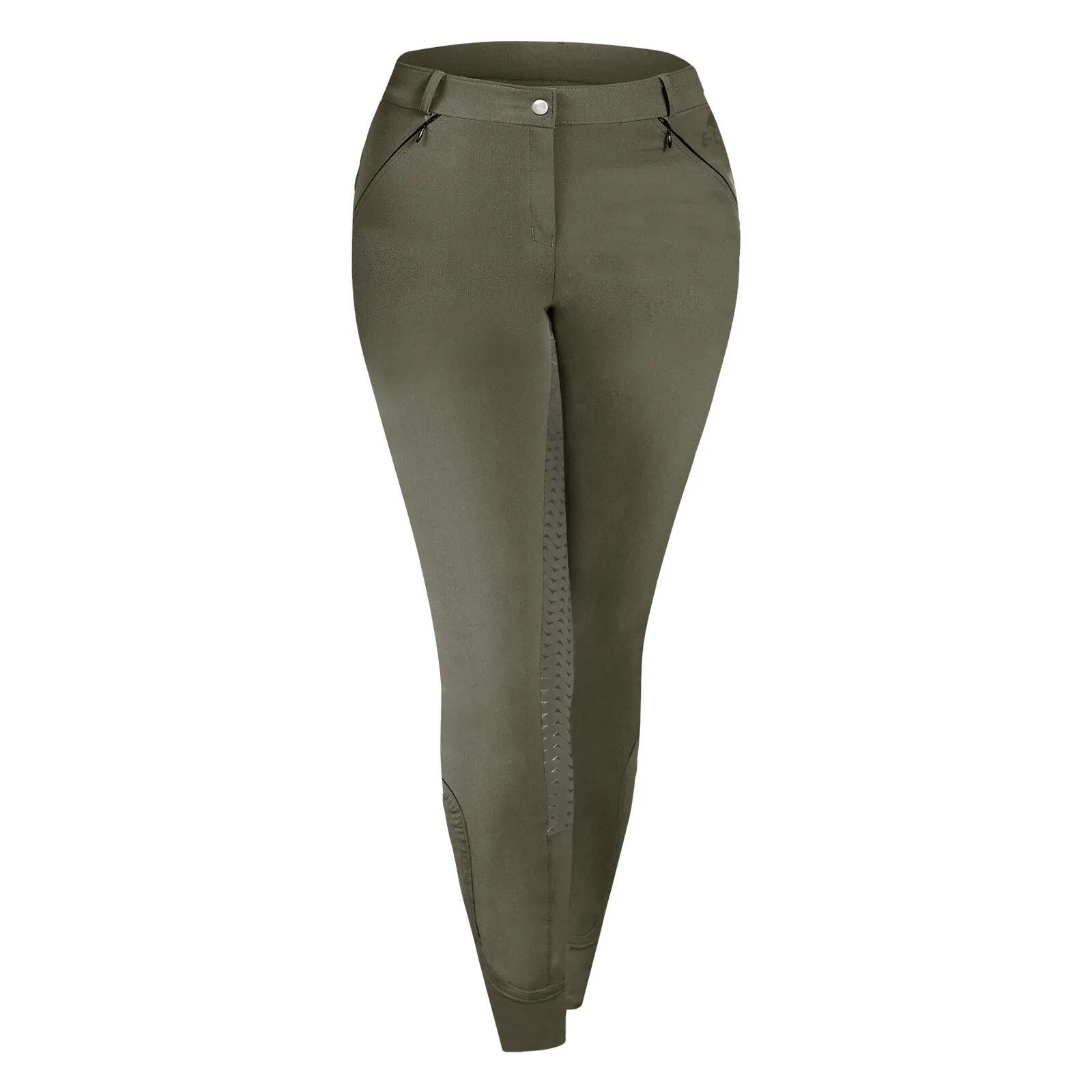 Pantalón de equitación con agarre total para mujer ELT Dahlia Silikon 1/4