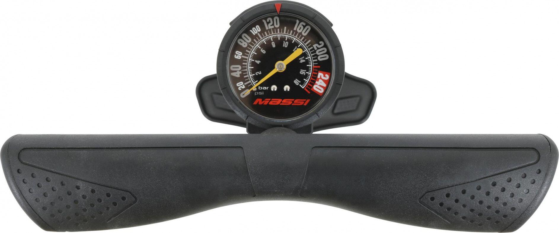Pompa a pedale Massi CM-F06 Tubeless HP (Max 260 psi / 18 bar) Nero 4/4