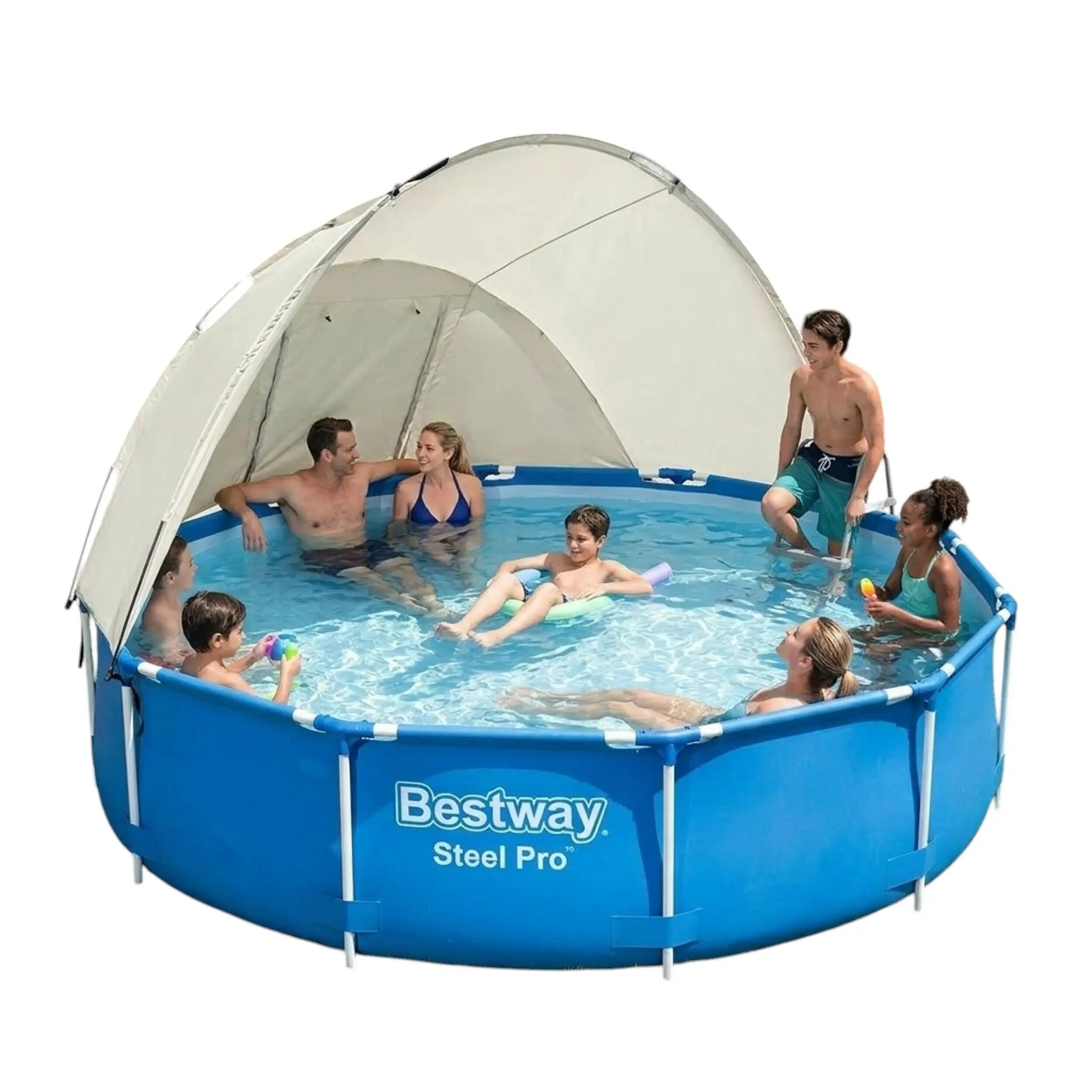 Bestway® Gölgelikli Prefabrik Çember Havuz 305cm x 76cm 56677 BW602 1/4