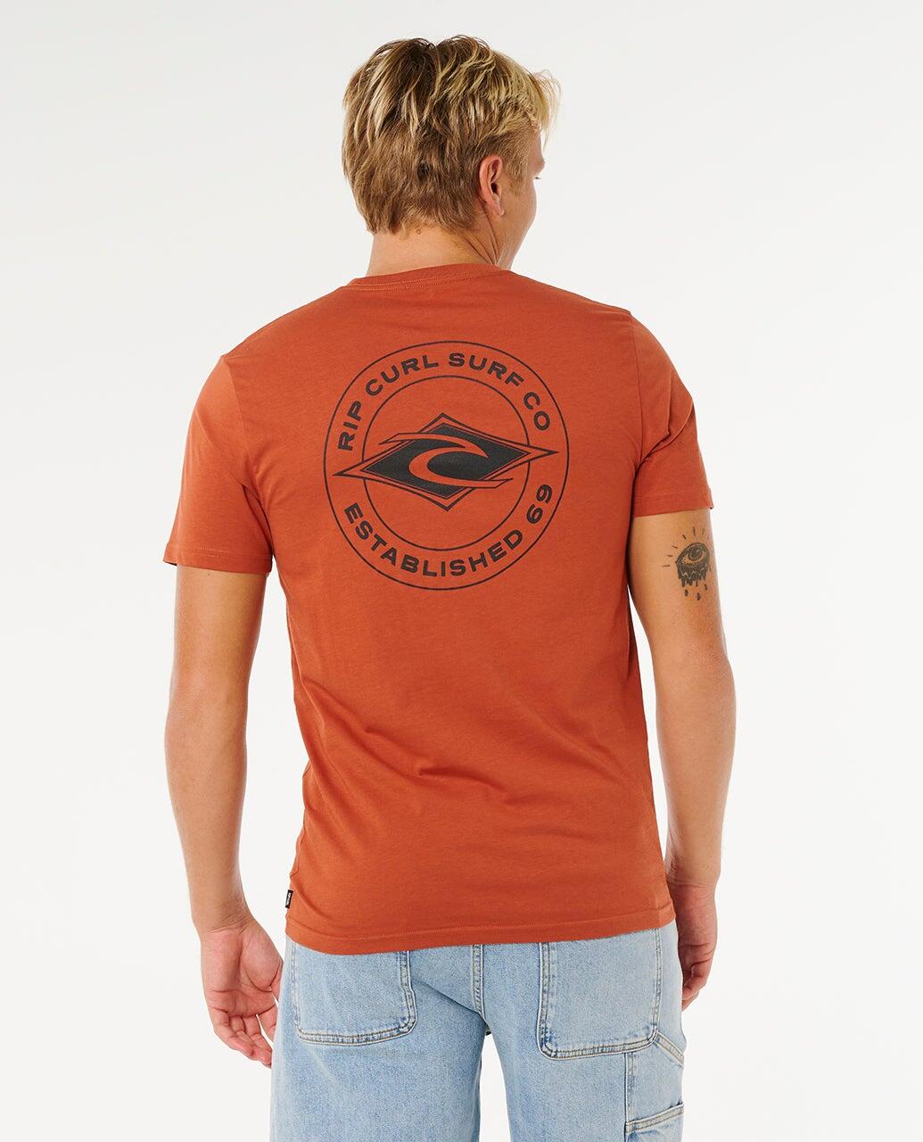T-shirt Homme à manches courtes Staple - Baked Clay 3/6