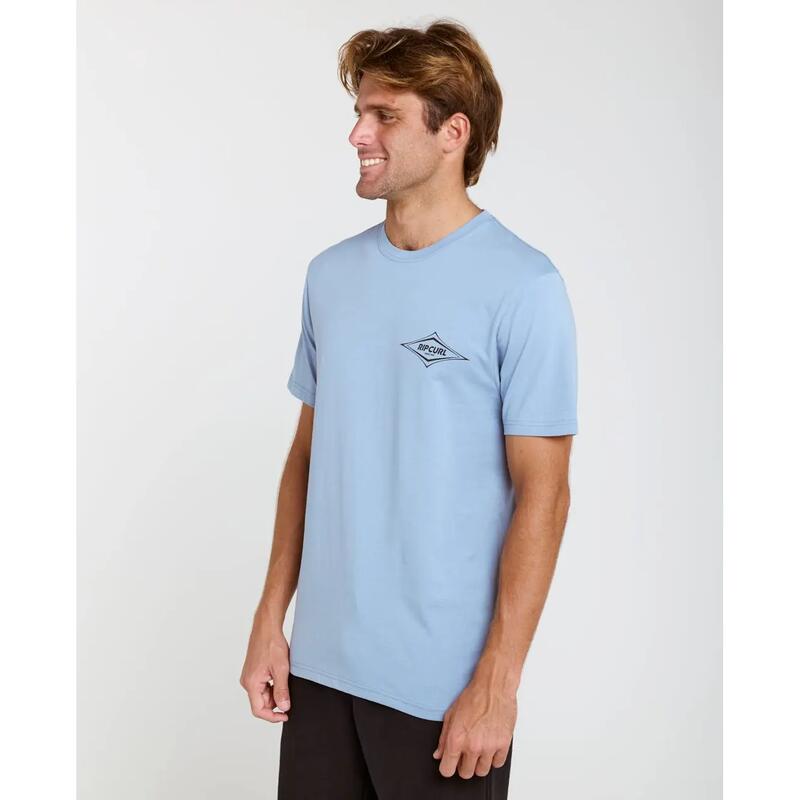 Rip Curl Streamline Diamond TEE - Faded Denim