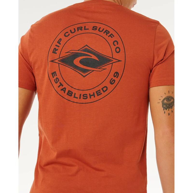 Rip Curl Staple TEE - Baked Clay