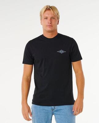 T-shirt heren streamline diamond standard tee - black