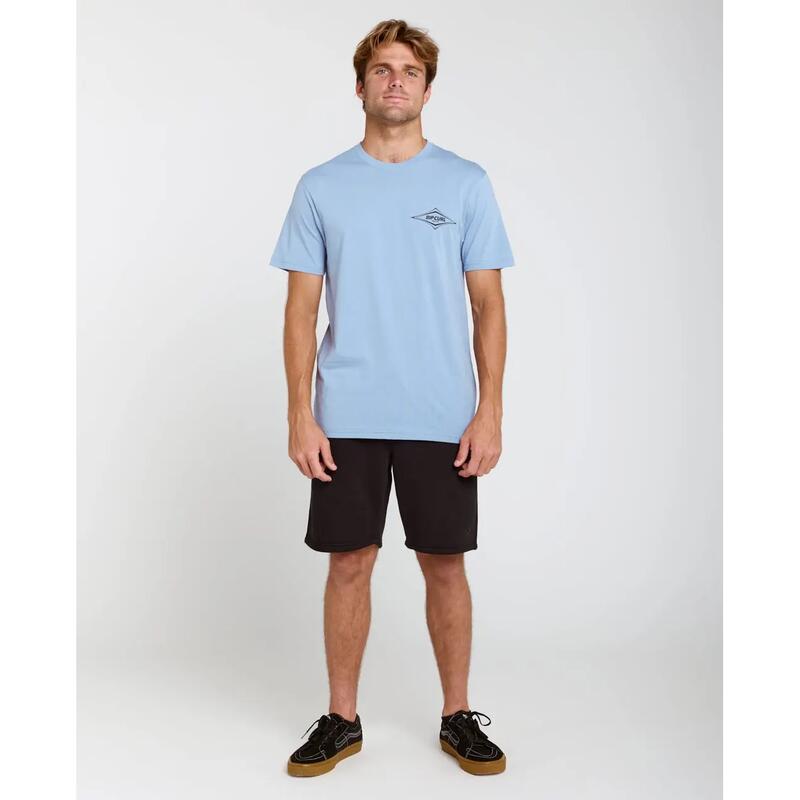 Rip Curl Streamline Diamond TEE - Faded Denim