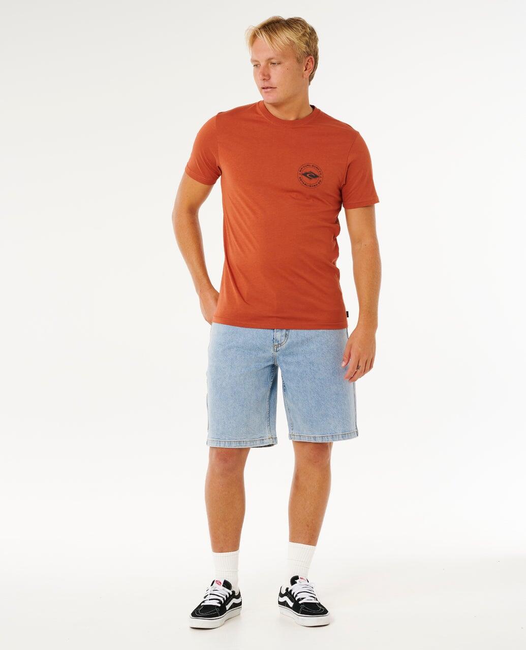 T-shirt Homme à manches courtes Staple - Baked Clay 4/6