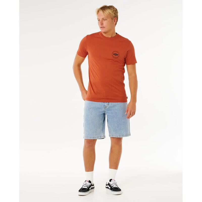Rip Curl Staple TEE - Baked Clay