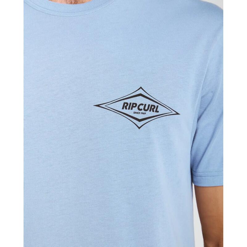 Rip Curl Streamline Diamond TEE - Faded Denim