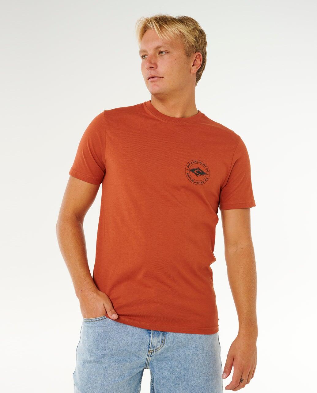 T-shirt Uomo à manches courtes Staple - Baked Clay 6/7
