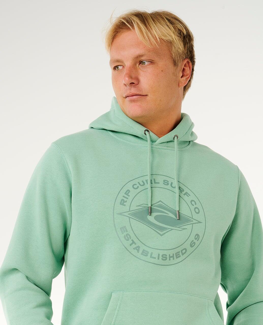 Sweatshirt Heren Stapler à capuche - Aloe 6/7