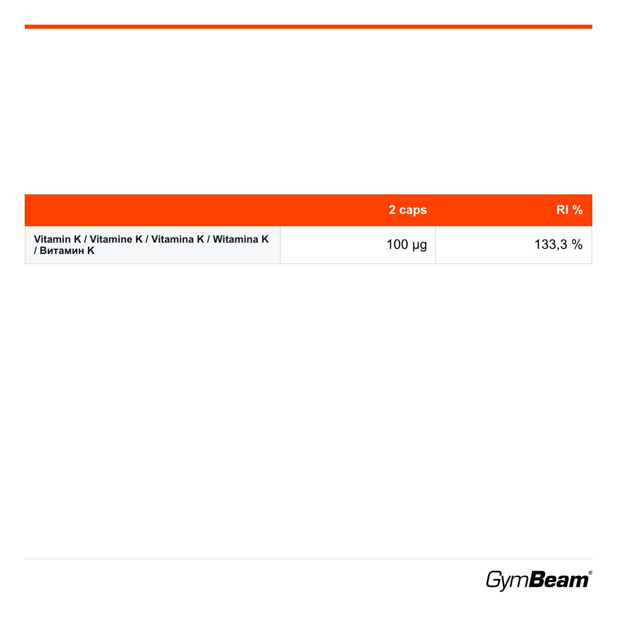 Witamina K2 (menachinon) GymBeam 2/2