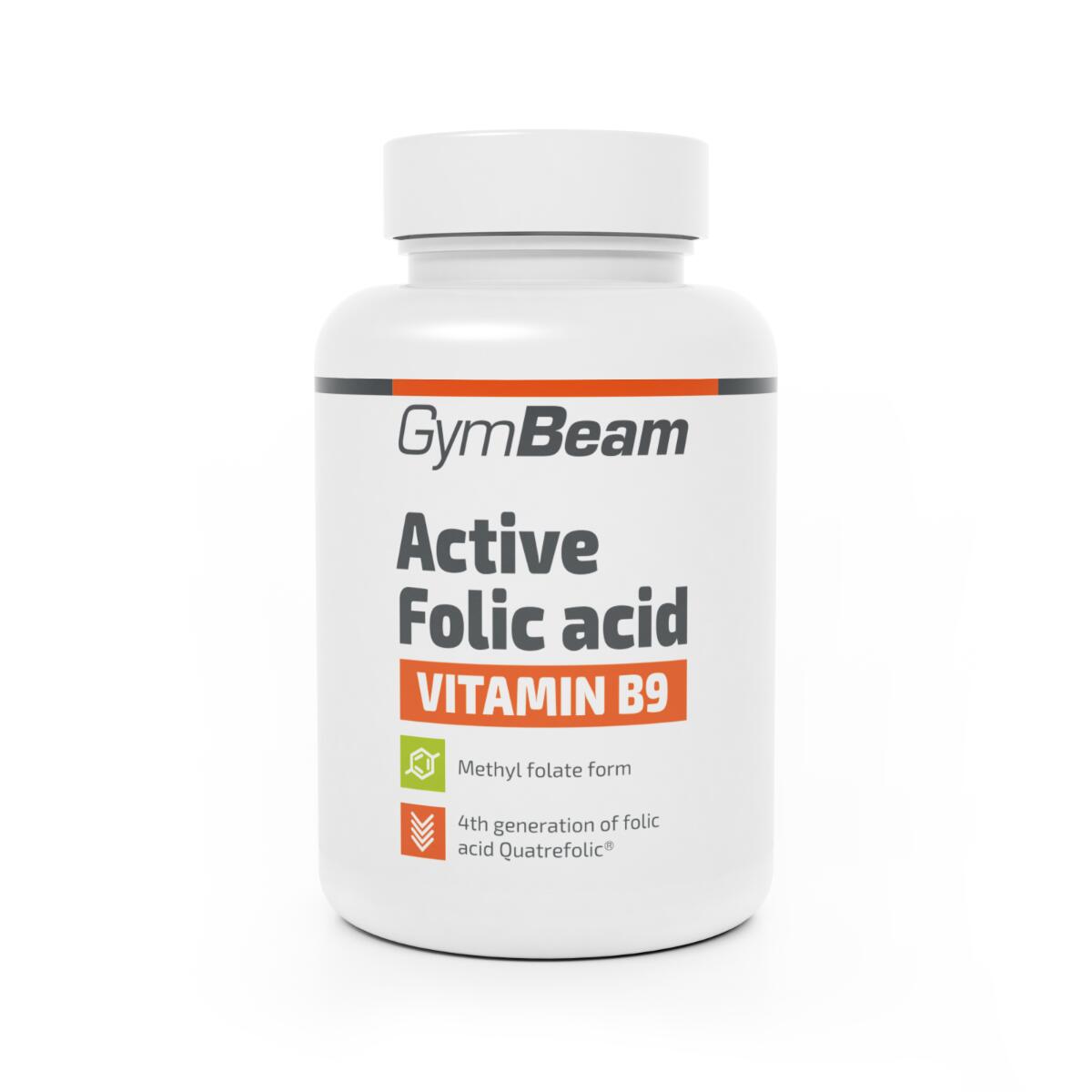GYMBEAM Kyselina listová kapsle Quatrefolic® 60 kapslí