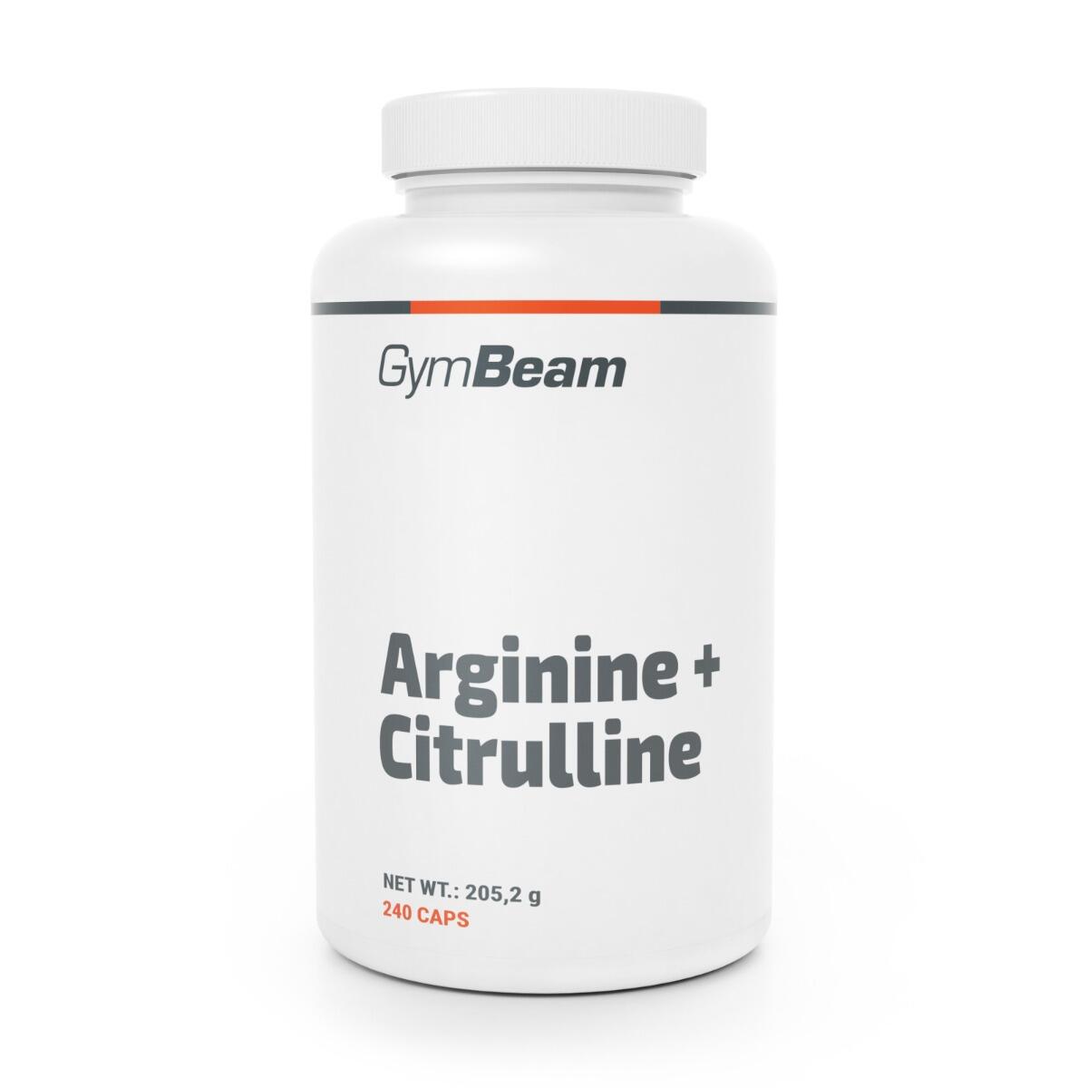 GYMBEAM Aminokyseliny Arginin + Citrulin 240 kapslí