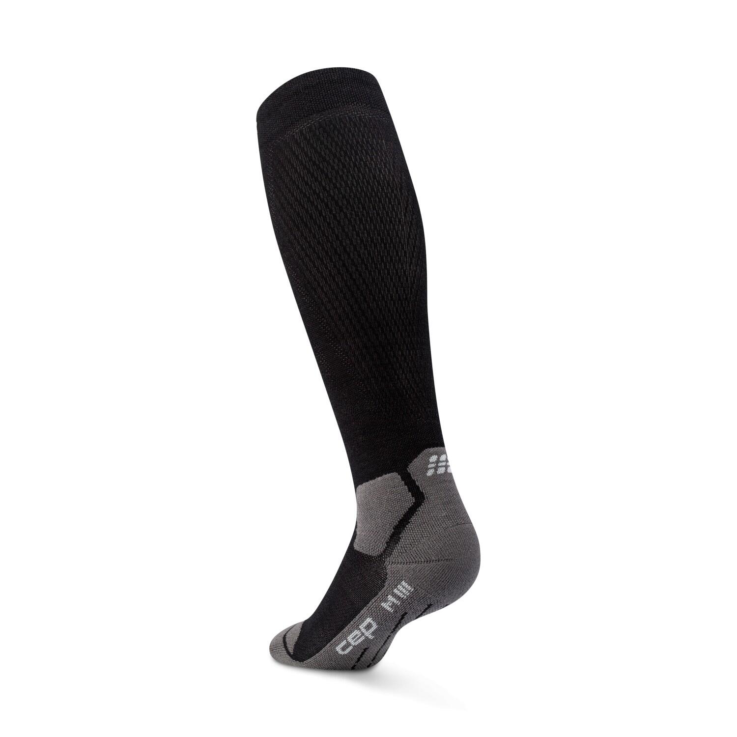 CEP Hiking Light Merino Tall Compressie wandelsokken - Zwart/Grijs - Dames 4/5