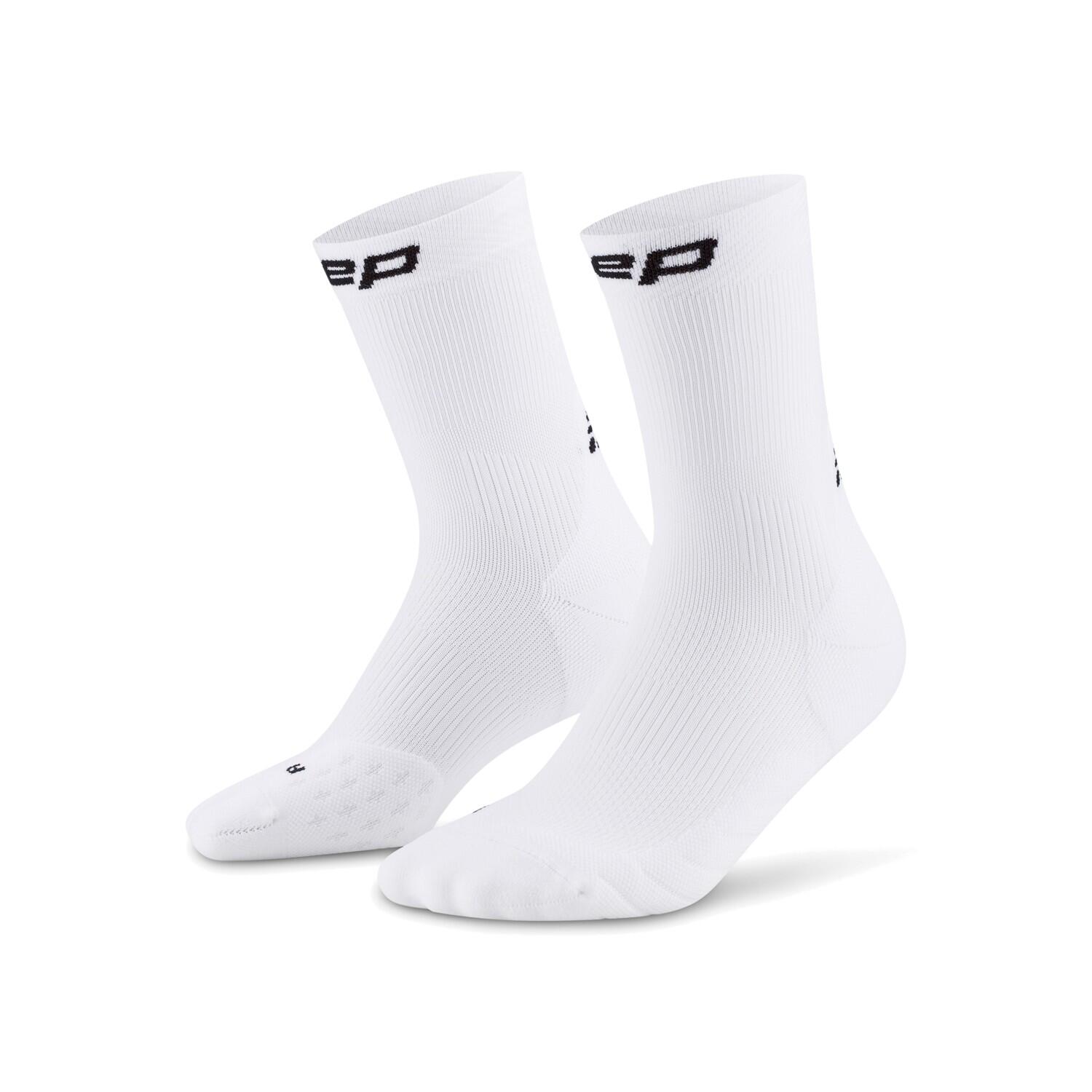 CEP Run Mid-Cut Compressie Sokken - Wit - Dames (34/37) 4/5