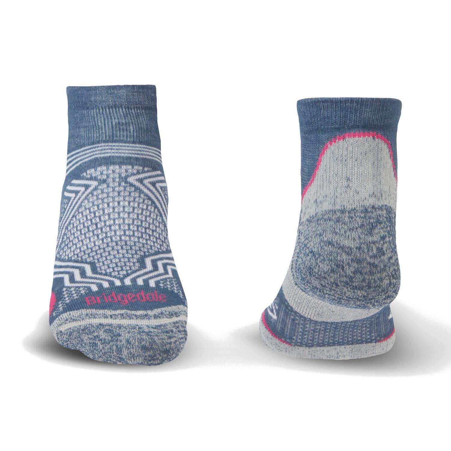 Bridgedale Hike Ultralight T2 Coolmax enkelsok - Denim - Dames (41/43) 6/7