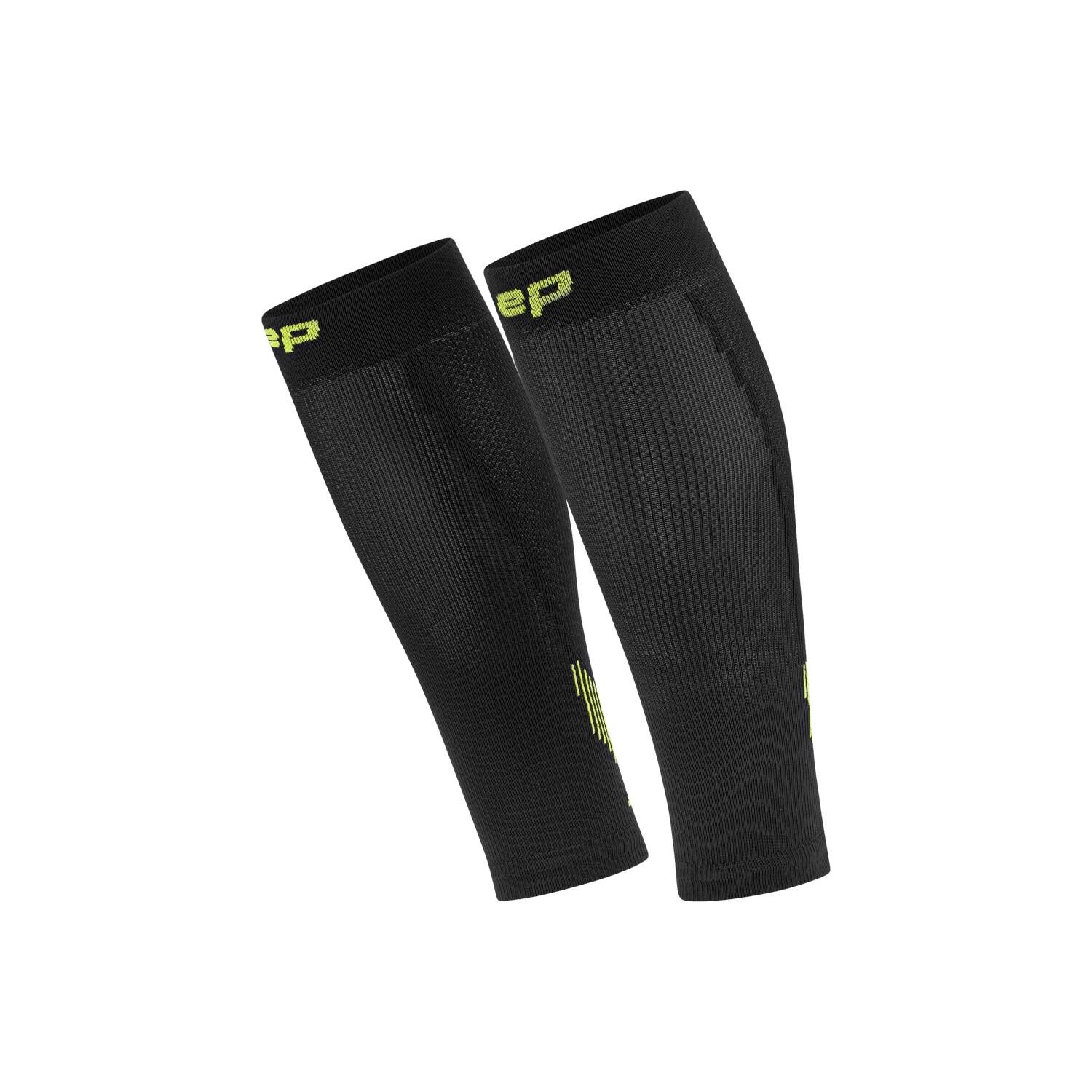 CEP Run Compressie Kuit Sleeves - Zwart/Groen - Kuitomvang Heren 45/50 cm 4/5