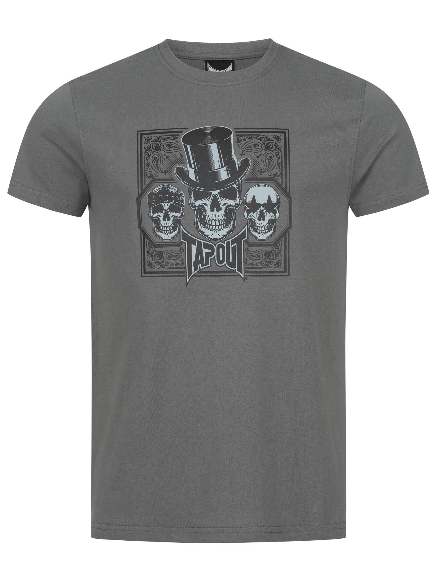 TAPOUT Herren T-Shirt normale Passform SKULL TEE 2/5