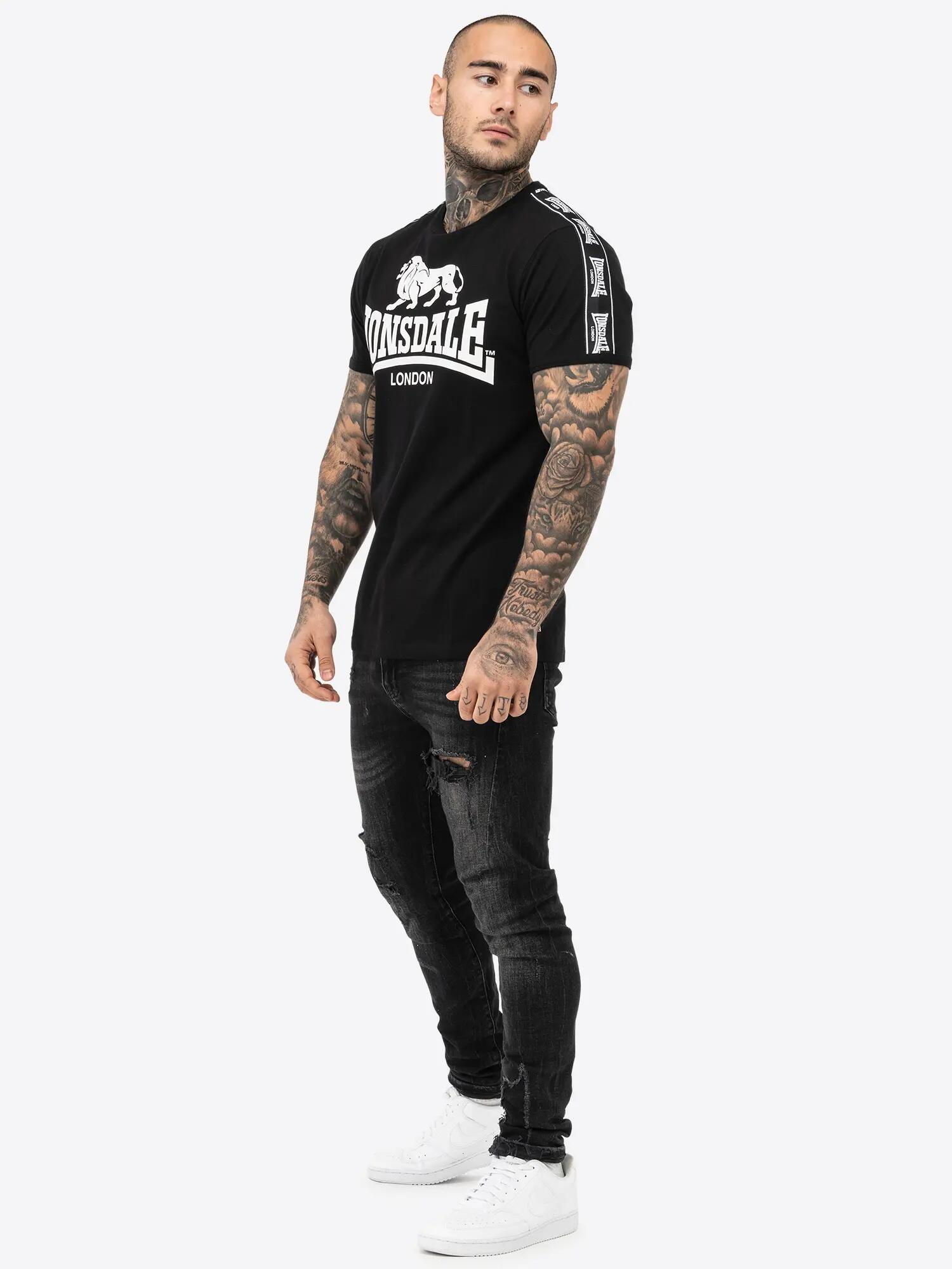 Camiseta para Hombre Lonsdale Stour Negro 3/5