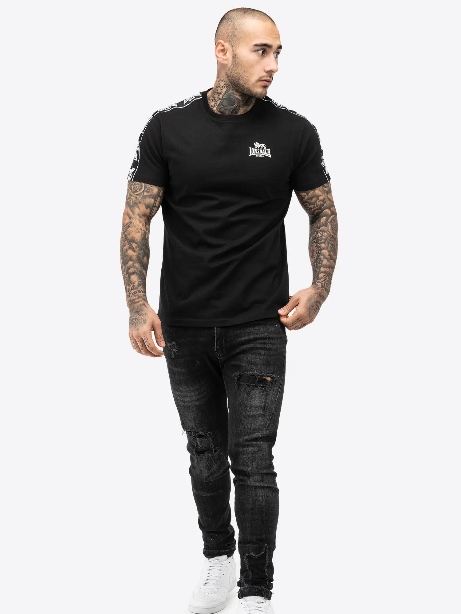 Camiseta para Hombre Lonsdale Brindister Negro 2/4