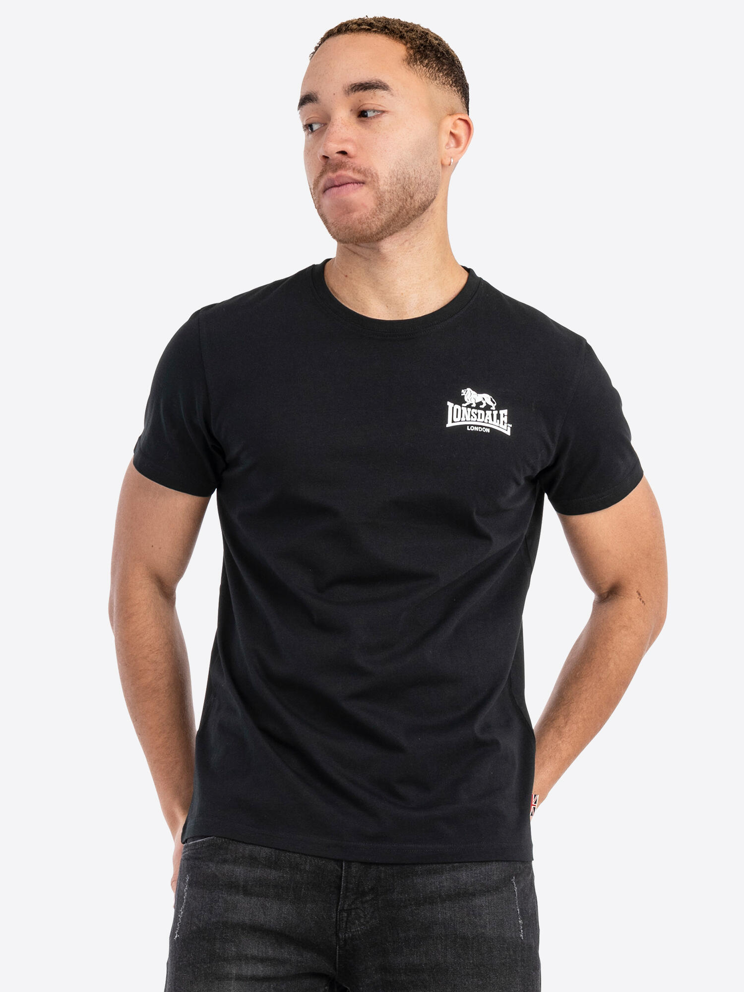 LONSDALE Herren T-Shirt normale Passform WHITENESS 4/5