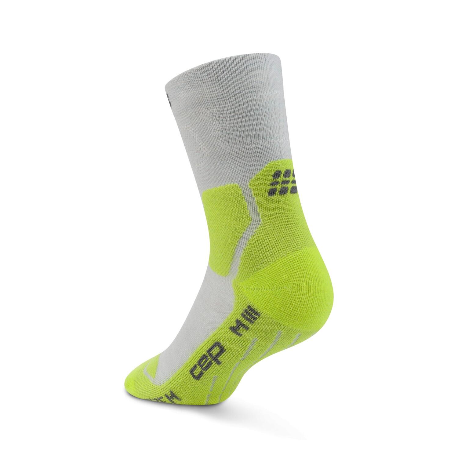 CEP Hiking Light Merino Mid-Cut Compressie - Neongeel - Dames (40/43) 3/4