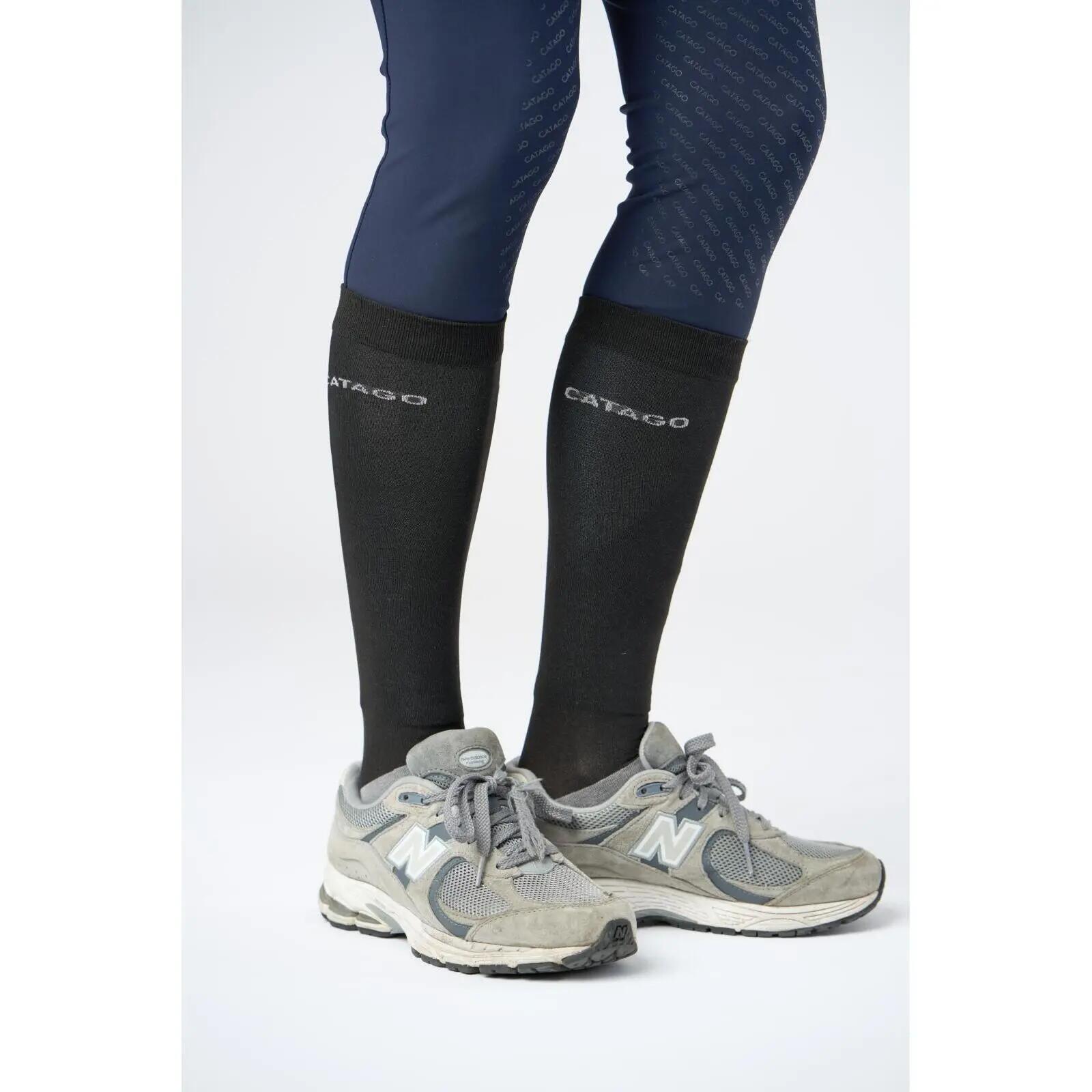 Chaussettes équitation long Catago Arty (x2) 2/4