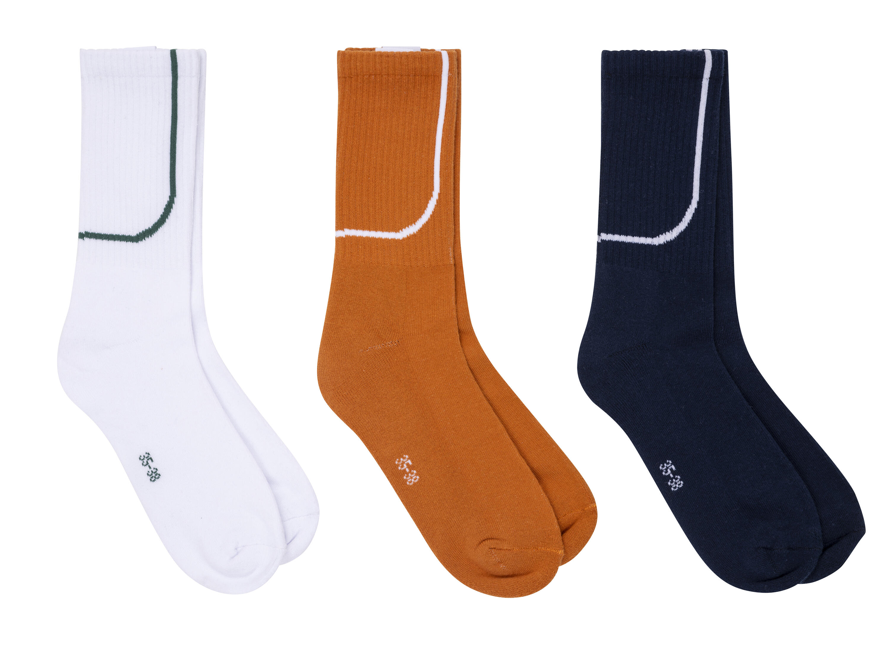 Pack 3 paires de chaussettes de sport Roland Garros - officiel - Tennis 2/2