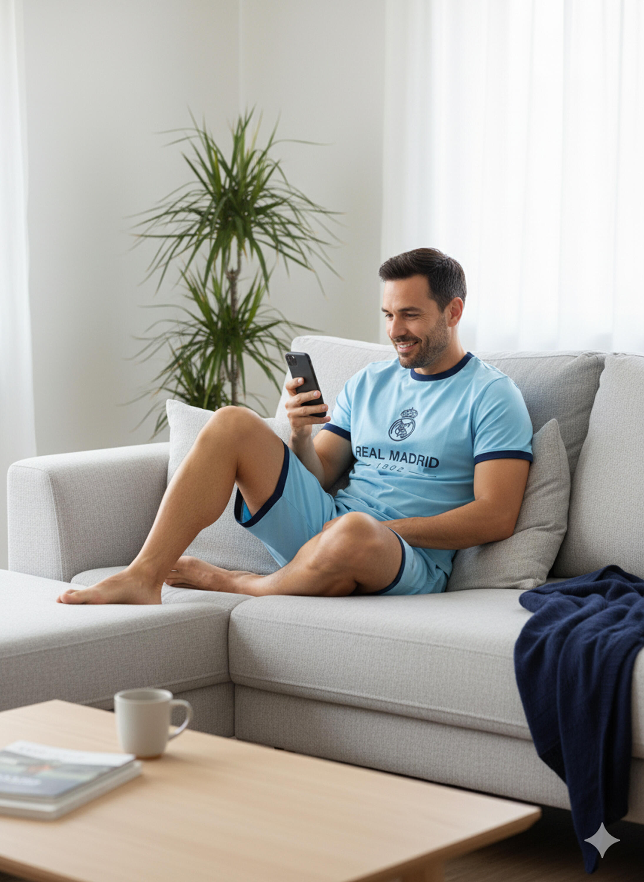 Pyjashort tshirt short homme REAL - Collection officielle Real Madrid 3/5