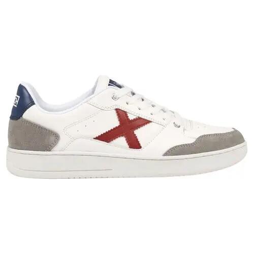Zapatillas Munich Blancas Burdeos y Marino Legit Man de Estilo Tenis Clásico 5/5