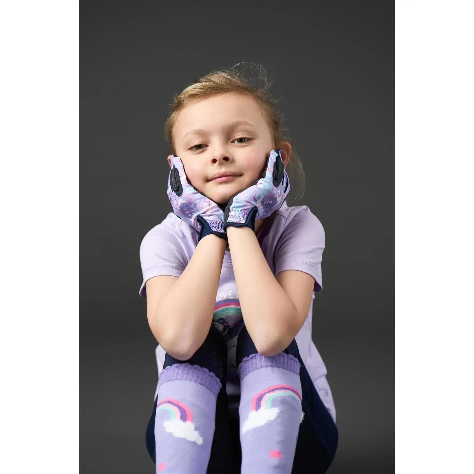 Rijhandschoenen voor meisjes Equipage Arlo 2/4