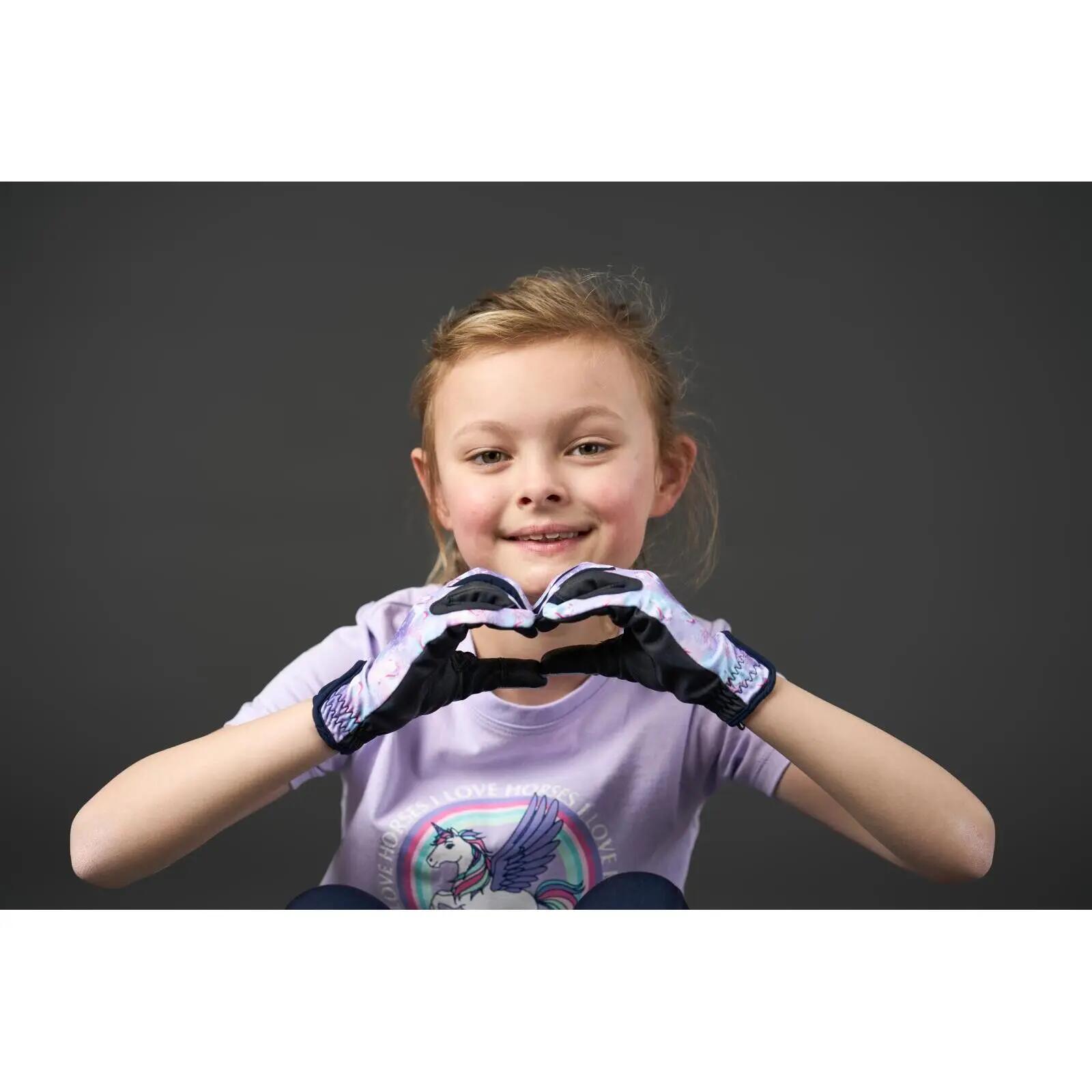 Rijhandschoenen voor meisjes Equipage Arlo 4/4