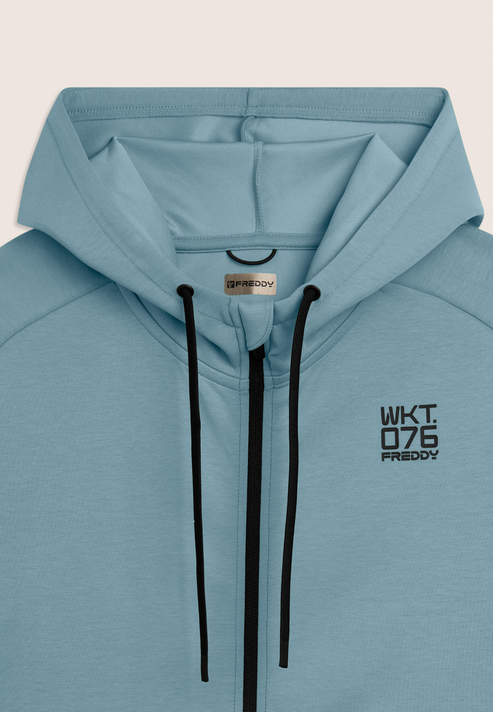 Sweat-shirt à capuche à fermeture éclair intégrale en tissu technique 3/3