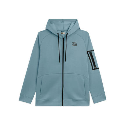 Sweat-shirt à capuche à fermeture éclair intégrale en tissu technique