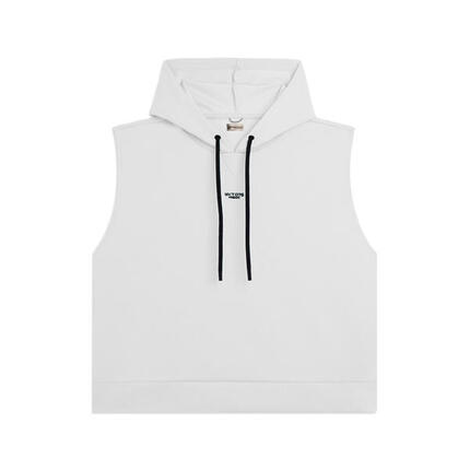 Sweat-shirt à capuche sans manches en tissu technique