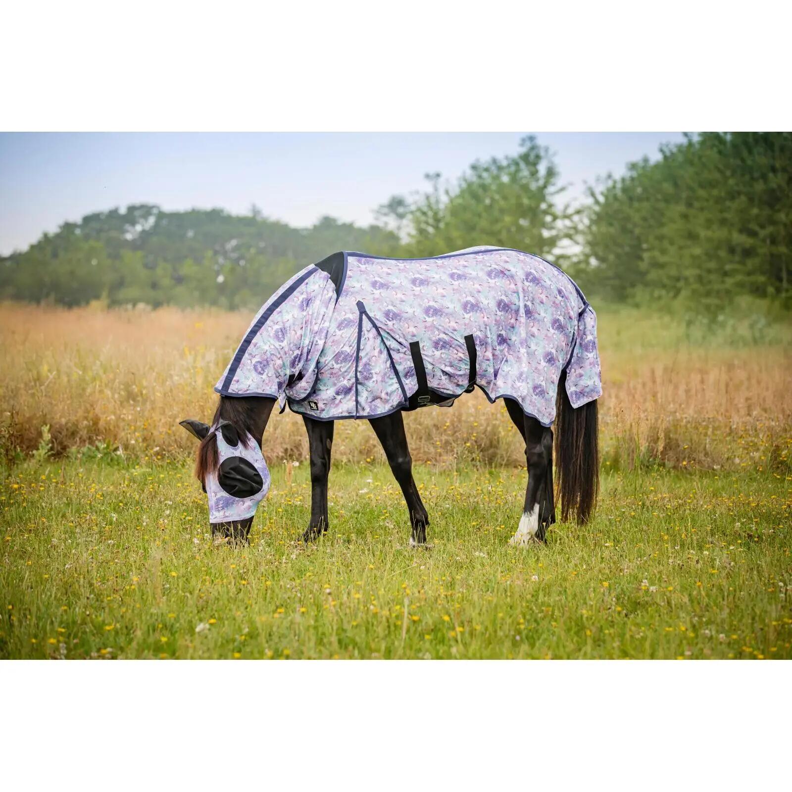 Manta antimoscas para caballos HorseGuard Unicorn 2/4