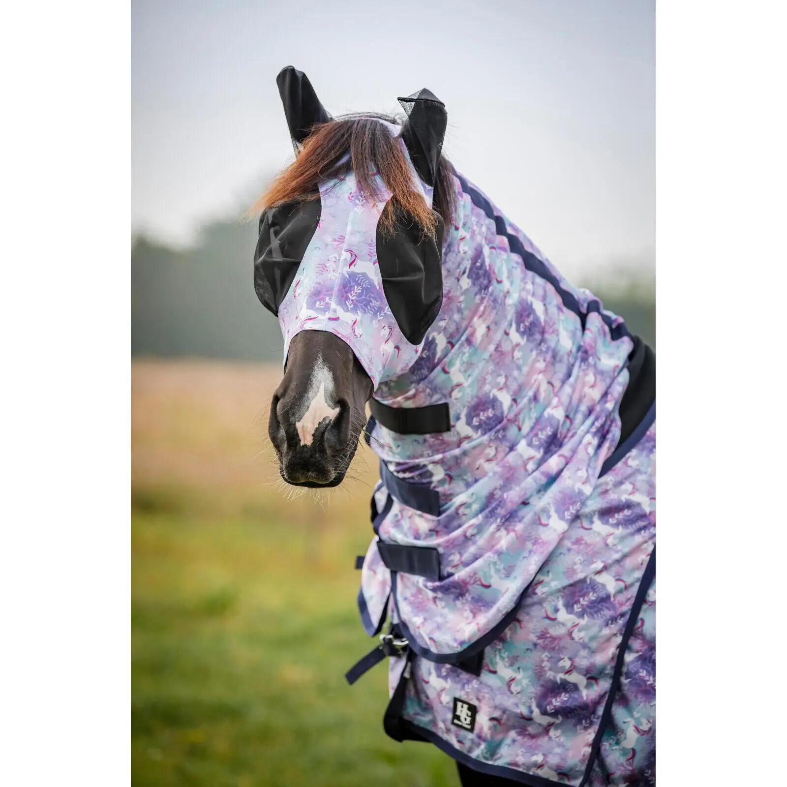 Manta antimoscas para caballos HorseGuard Unicorn 3/4