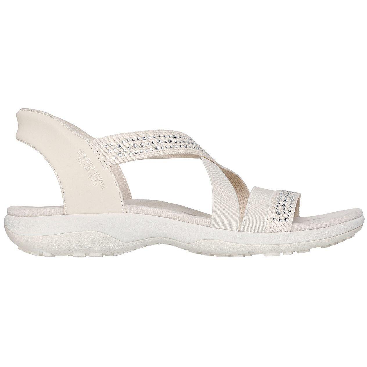 Sandalen Skechers Reggae Slim - Summer Sparkle, Beige, Dames 3/5