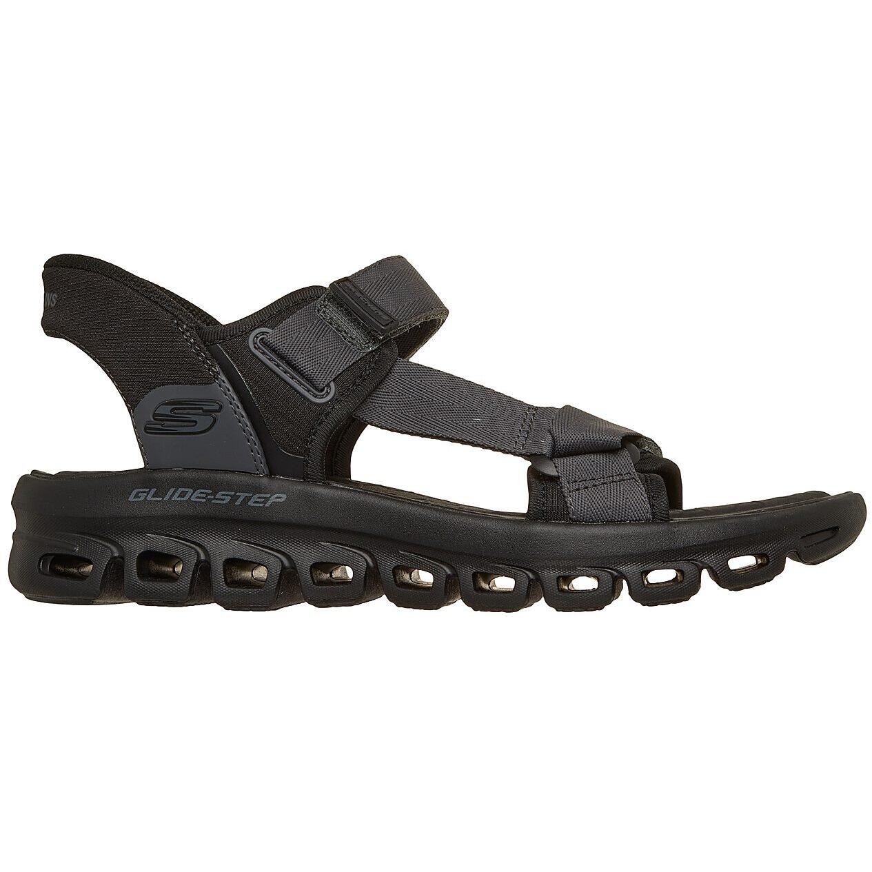 Sandalen Skechers Glide Step Sandal-dovah, Zwart, Mannen 3/5