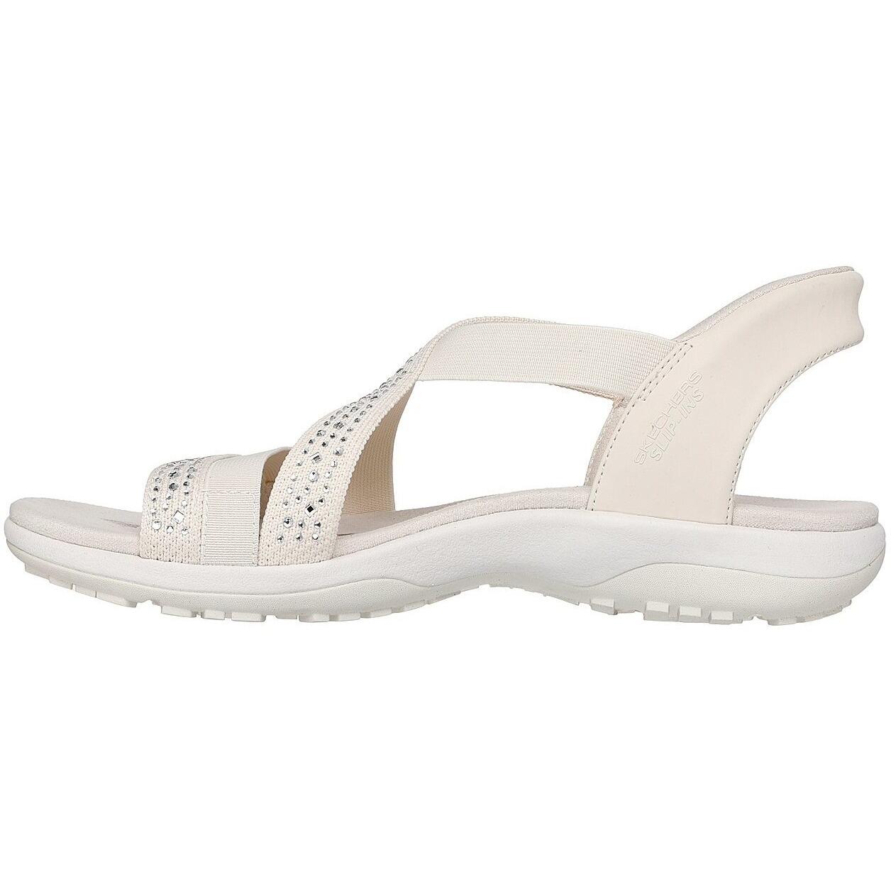 Sandalen Skechers Reggae Slim - Summer Sparkle, Beige, Dames 5/5