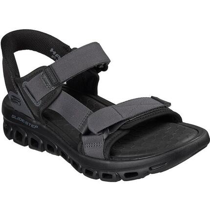 Sandalias Skechers Glide Step Sandal-dovah, Negro, Hombre