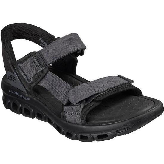 Sandalias Skechers Glide Step Sandal-dovah, Negro, Hombre
