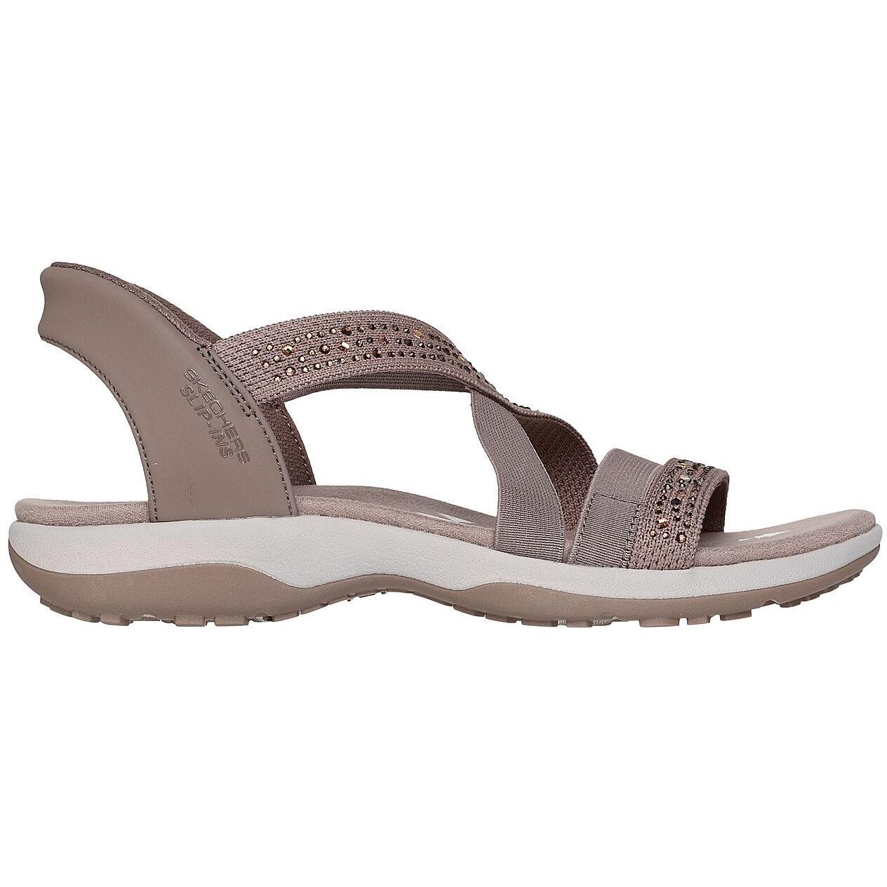 Sandalen Skechers Reggae Slim - Summer Sparkle, Bruin, Dames 3/5