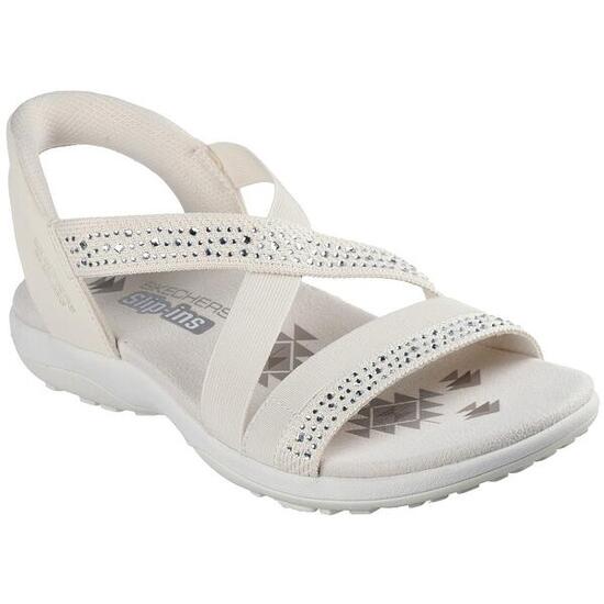 Sandalen Skechers Reggae Slim - Summer Sparkle, Beige, Damen
